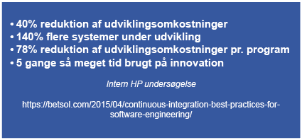undersøgelse foretaget af Dimension Data fra 2017 viser at brugere højst deployer én gang om ugen.